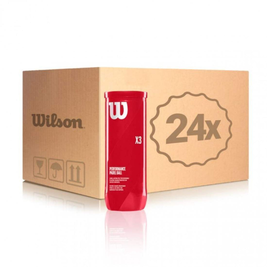 Cajon 72 Pelotas - 24 Botes de 3 uds - Wilson Padel X3 | Wilson