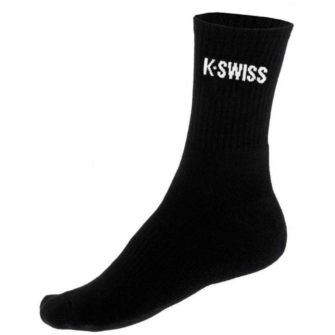 Calcetines Kswiss Crew Hypercourt Negro 2 Pares | Kswiss