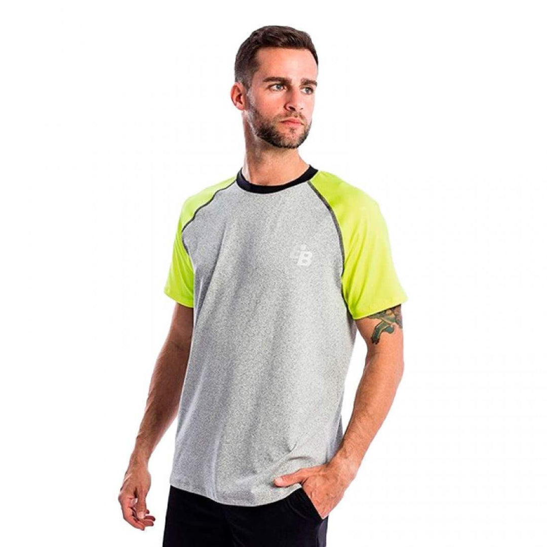 Camiseta BB Snow Gris Amarillo Fluor | Bb