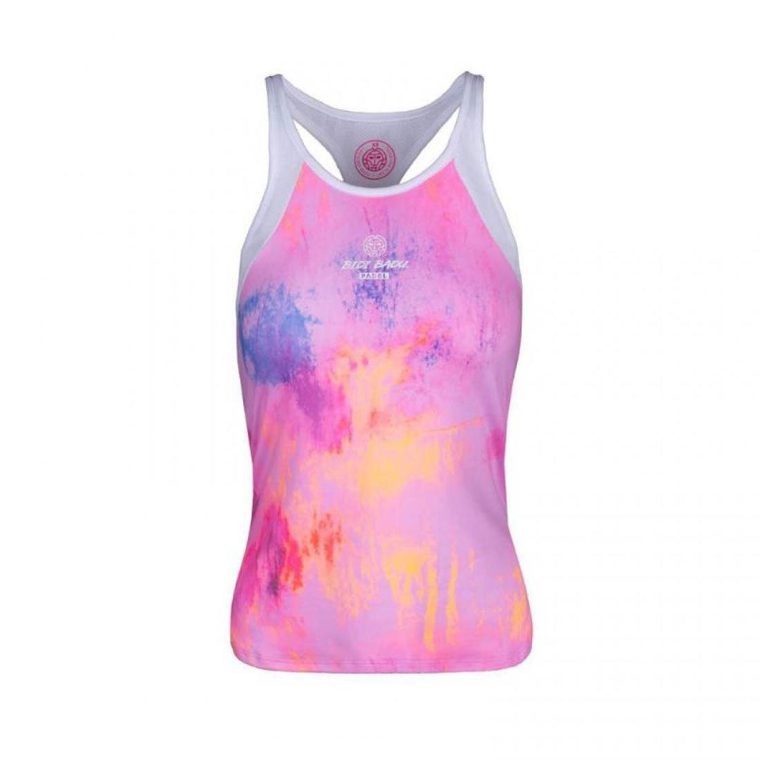 Camiseta Bidi Badu Padel Aluna Rosa Blanco | BIDI BADU
