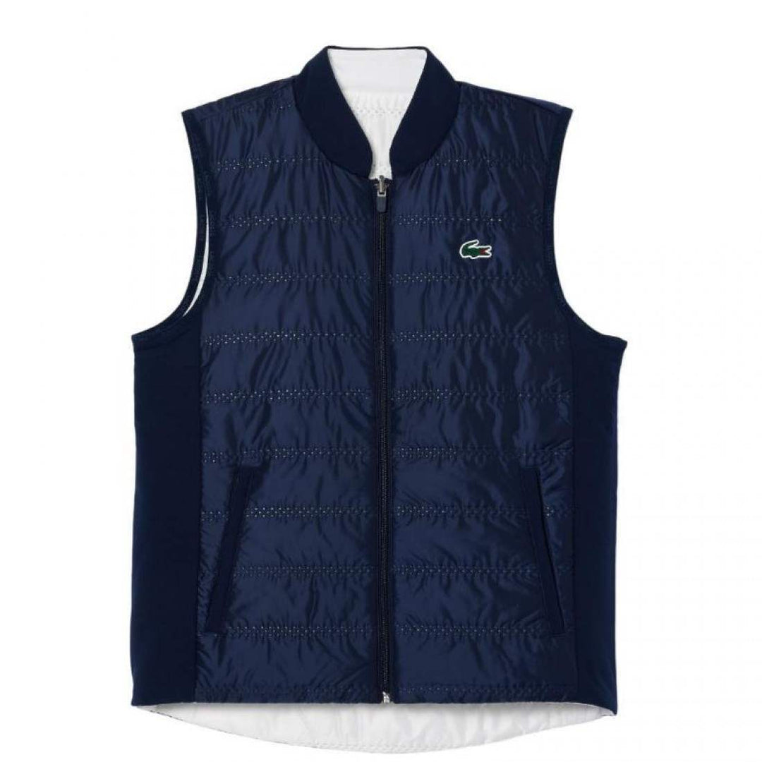 Chaleco Lacoste Slim Fit Azul Marino Blanco Mujer | LACOSTE