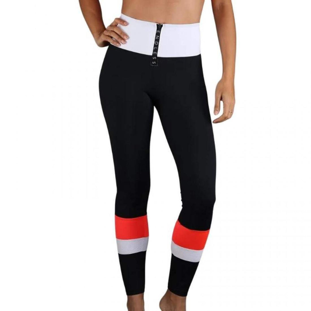 Mallas Endless Zip Negro Rubi | Endless