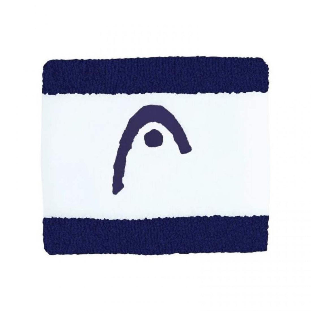 Munequeras Head Striped 2.5 Azul Marino Blanco 2 Unidades