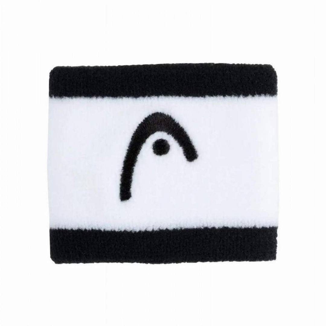 Munequeras Head Striped 2.5 Negro Blanco 2 Unidades