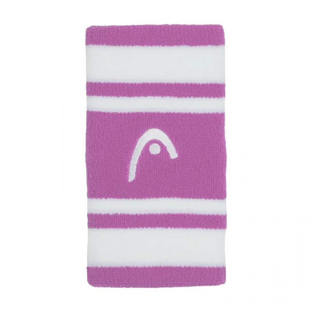 Munequeras Head Striped 5 Lila Blanco 2 Unidades