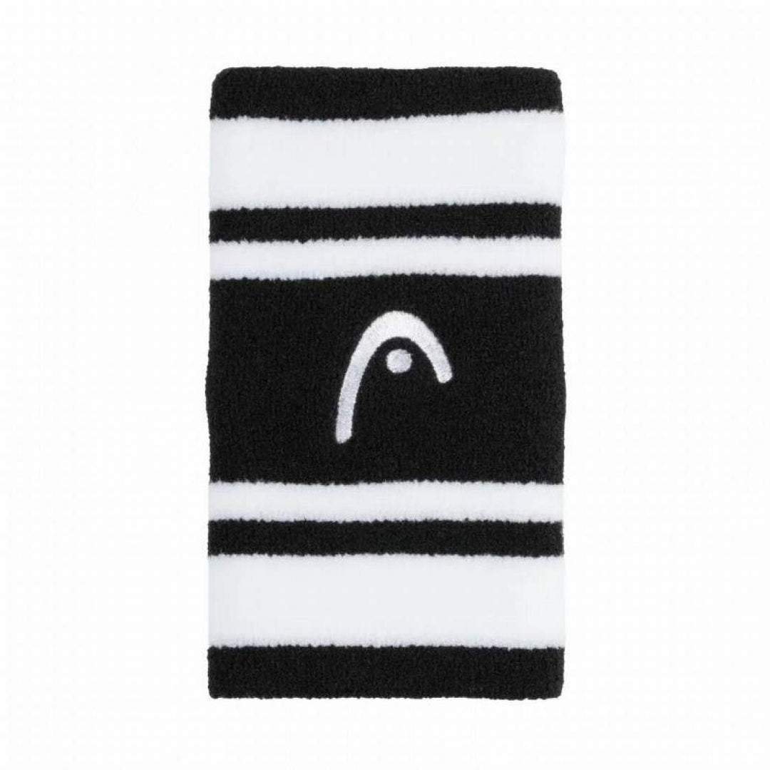 Munequeras Head Striped 5 Negro Blanco 2 Unidades