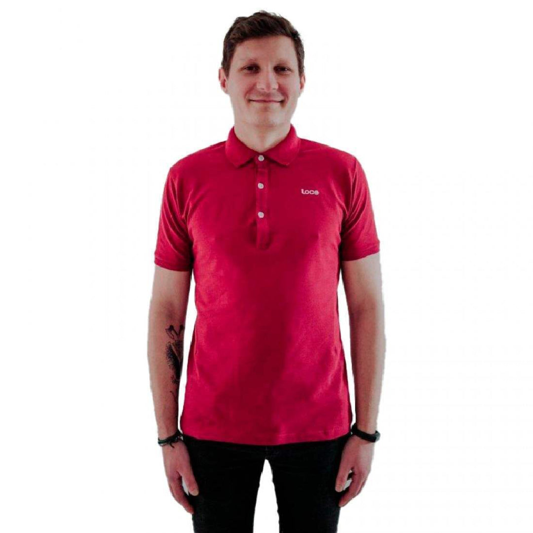 Polo Loco Pique Burgundy | Loco