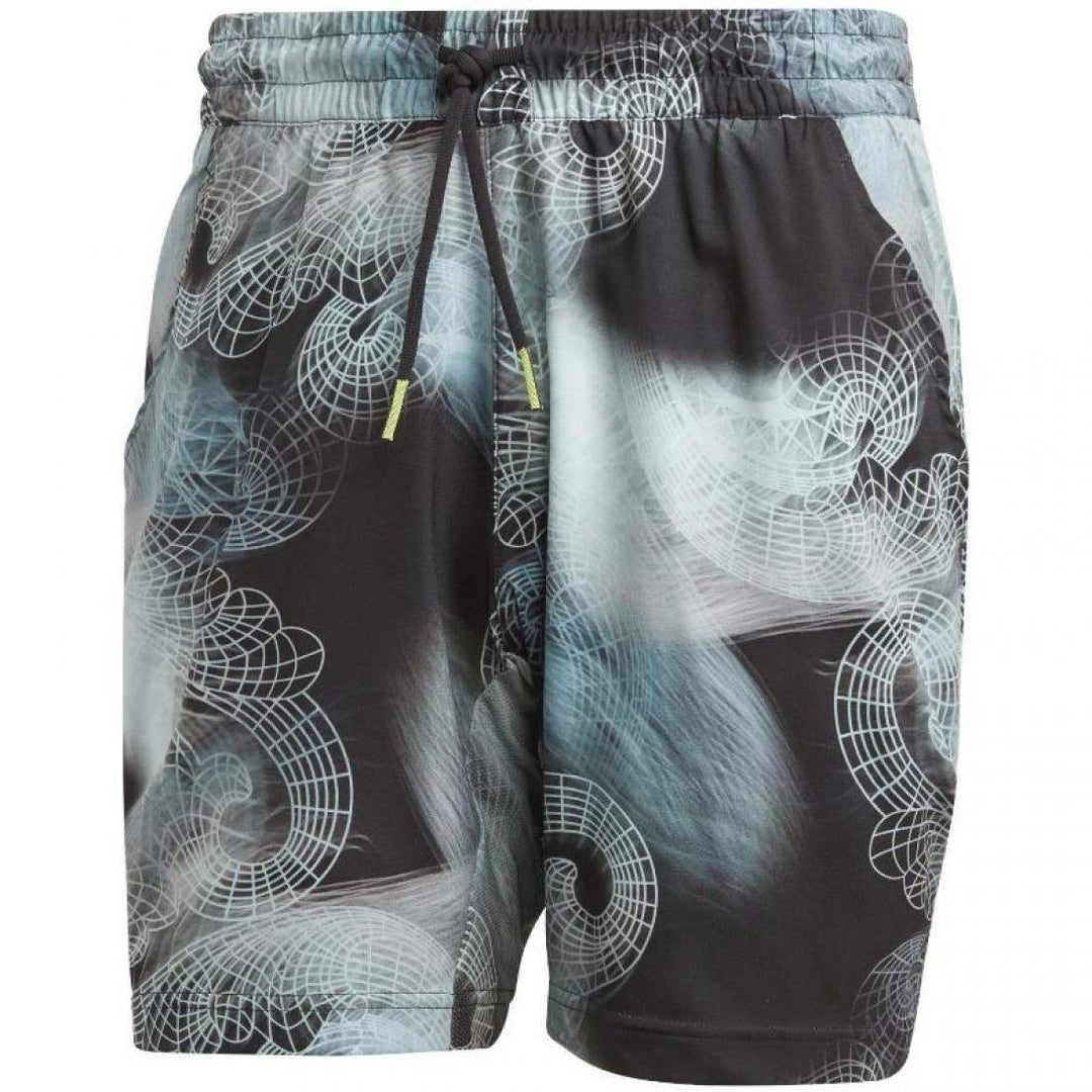 Short Adidas Printed Ergo Negro Turquesa | Adidas