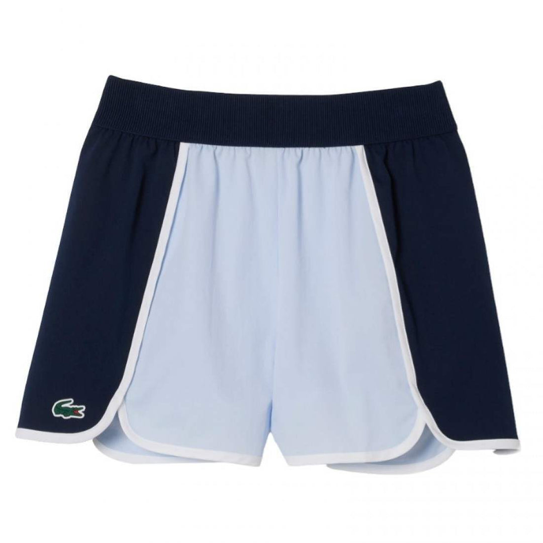 Short Lacoste Ultra Dry Azul Mujer | LACOSTE