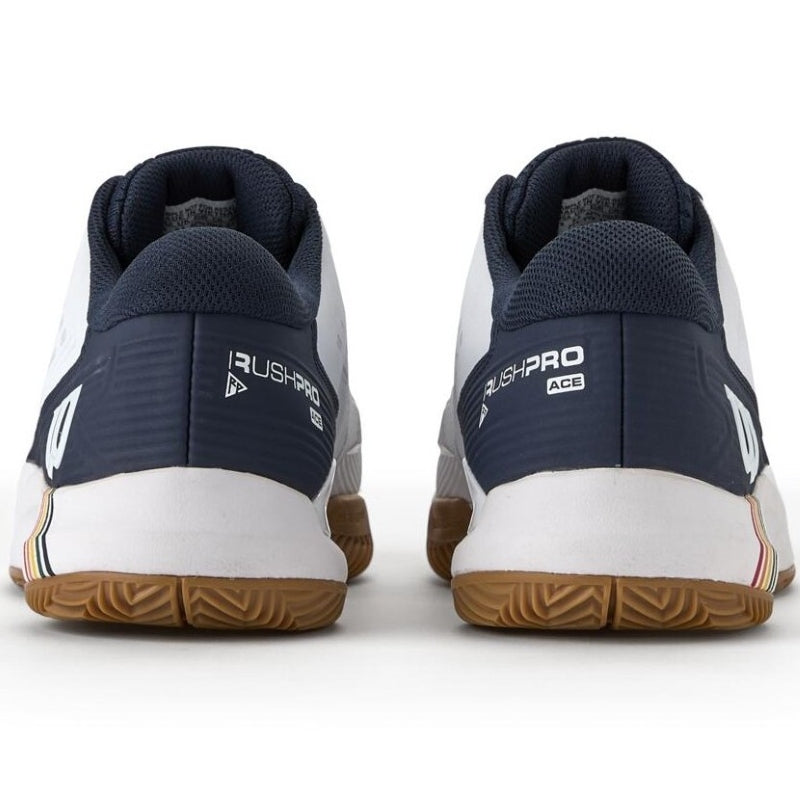 Zapatillas de Padel Wilson Rush Pro Ace Clay Blanco Azul Marino