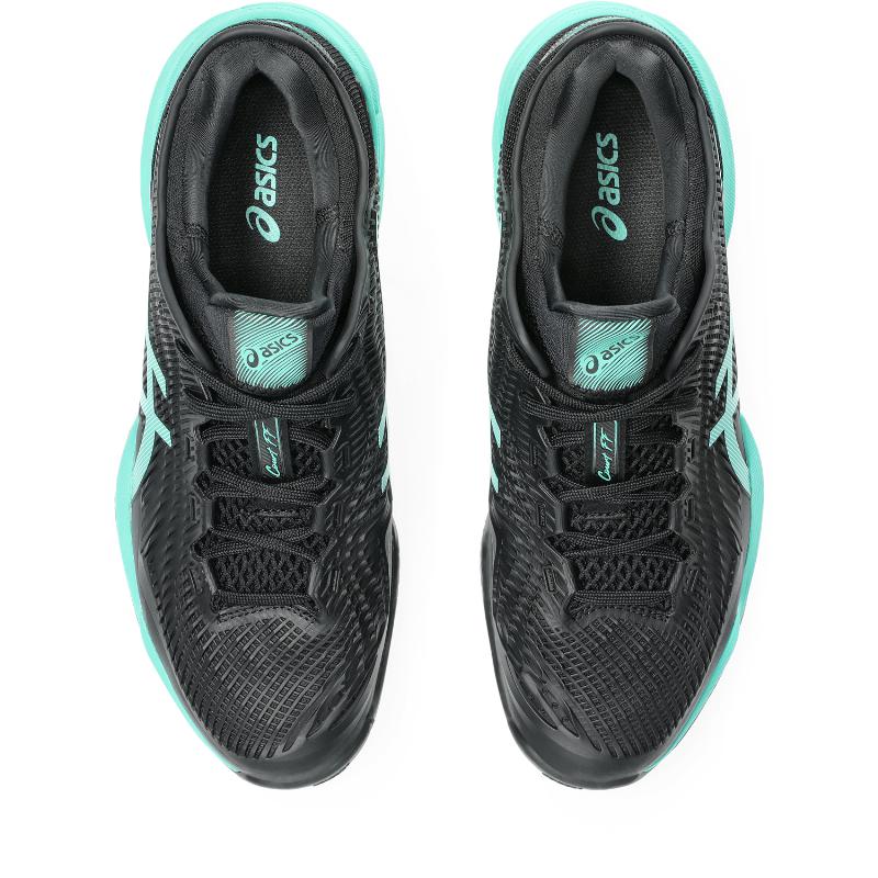Zapatillas de Padel Asics Court FF 3 Clay Negro Turquesa