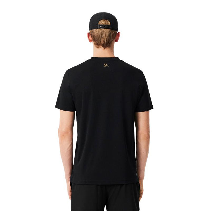 Camiseta Lacoste Novak Djokovic Ultra Dry Negro