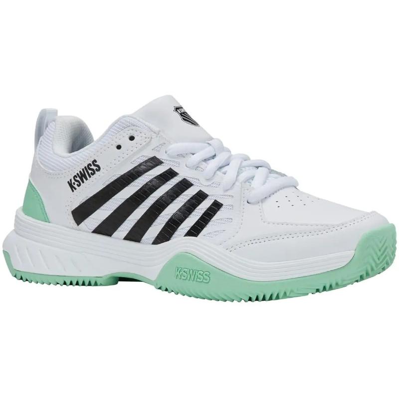 Zapatillas de Padel Kswiss Court Express 2 Clay Blanco Menta Negro Mujer
