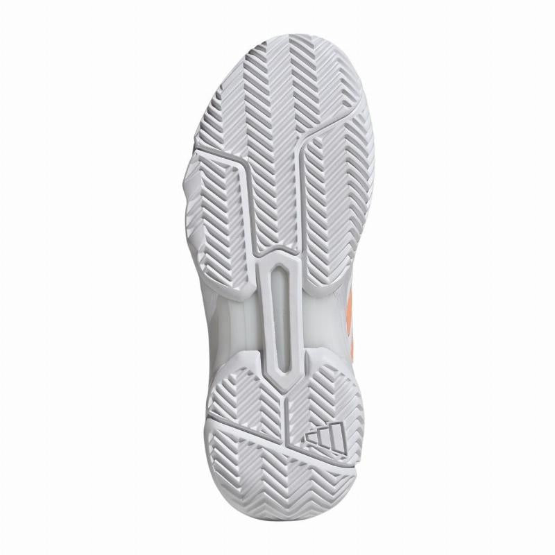 Zapatillas de Padel Adidas CourtJam Control 3 Blanco Naranja Mujer