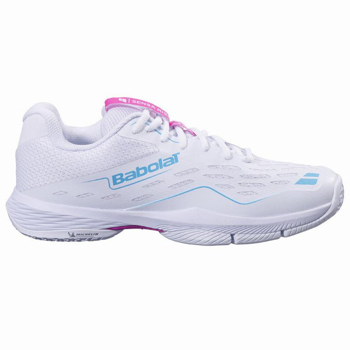 Zapatillas de Pádel de Pádel Babolat Sensa Rise Blanco Rosa Mujer