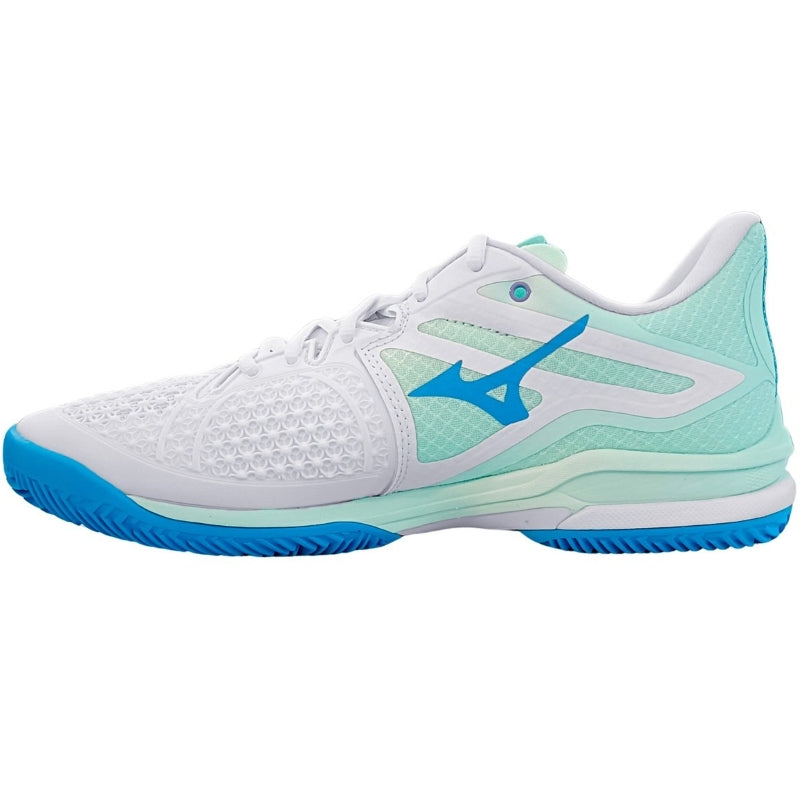 Zapatillas de Pádel de Pádel Mizuno Wave Exceed Tour 6 Clay Blanco Azul Mujer