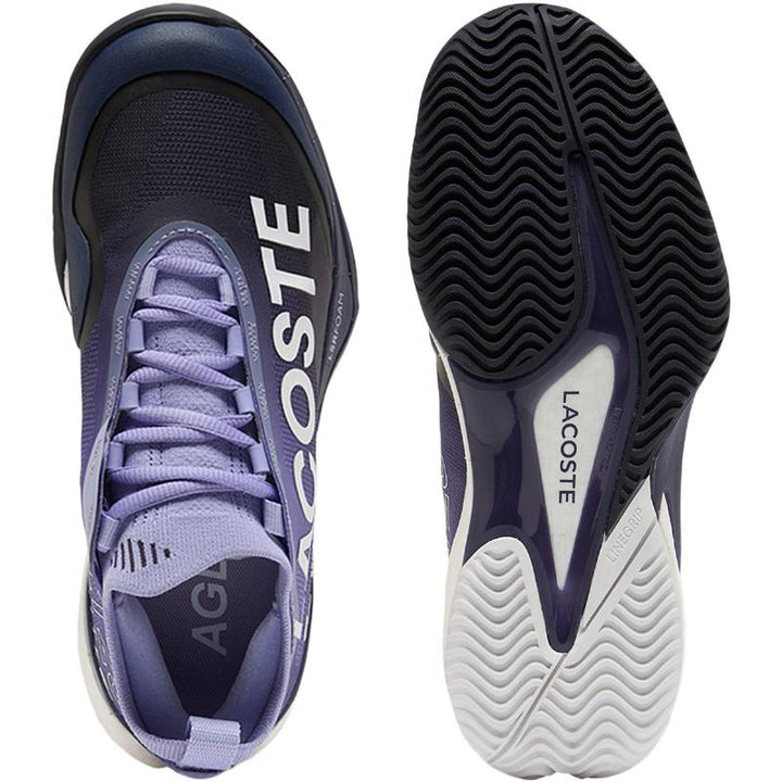 Zapatillas de Padel Lacoste AG-LT25 Lite Clay Purpura Azul Marino Mujer