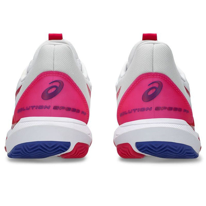 Zapatillas de Padel Asics Solution Speed FF 3 Clay Blanco Rosa Brillante Mujer