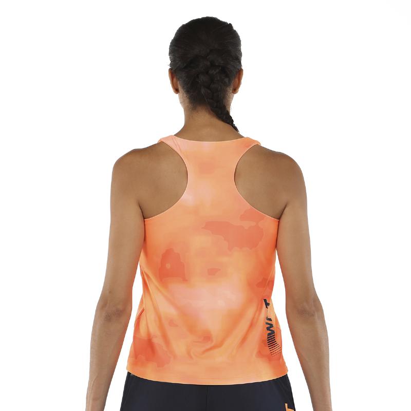 Camiseta Bullpadel WPT Yari Naranja Fluor
