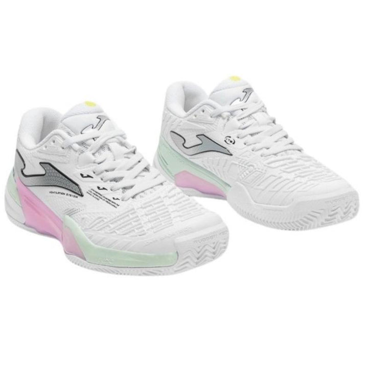 Zapatillas de Pádel de Pádel Joma Roland 2602 Blanco Rosa Mujer