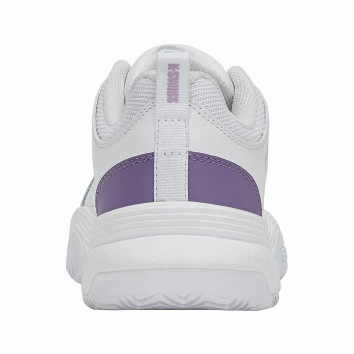 Zapatillas de Pádel de Pádel Kswiss Court Express 2 Clay Blanco Lavanda Mujer