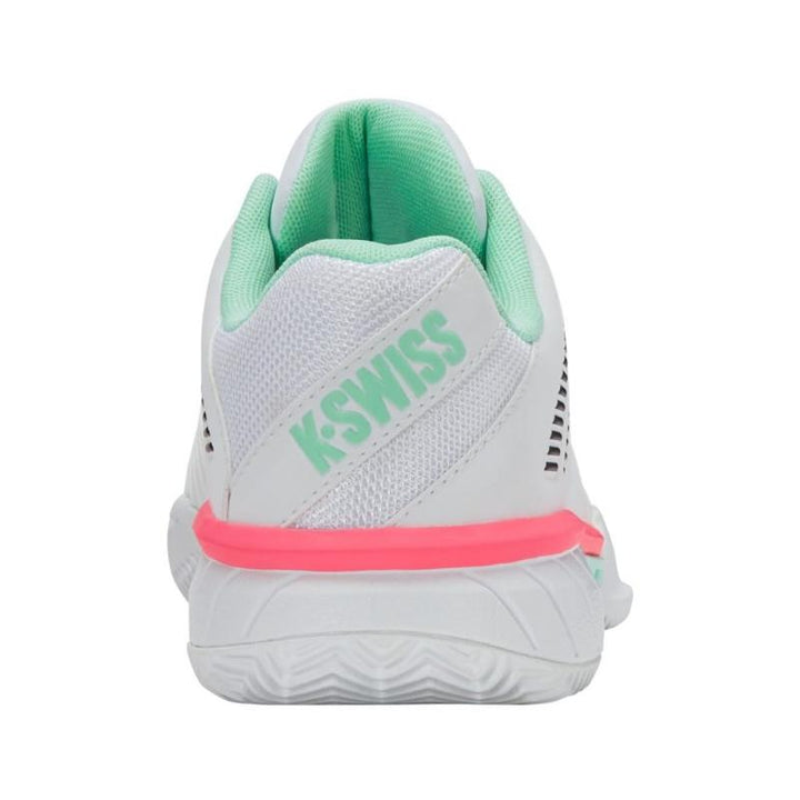 Zapatillas de Padel Kswiss Express Light 3 HB Clay Blanco Menta Rosa Mujer