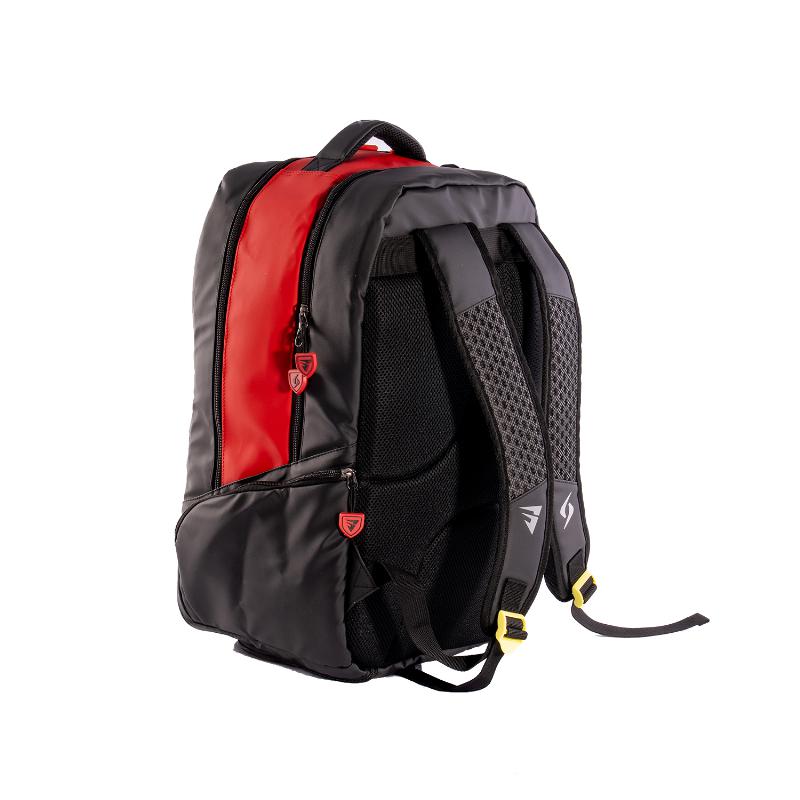Mochila Siux Stupa Electra Negro Rojo