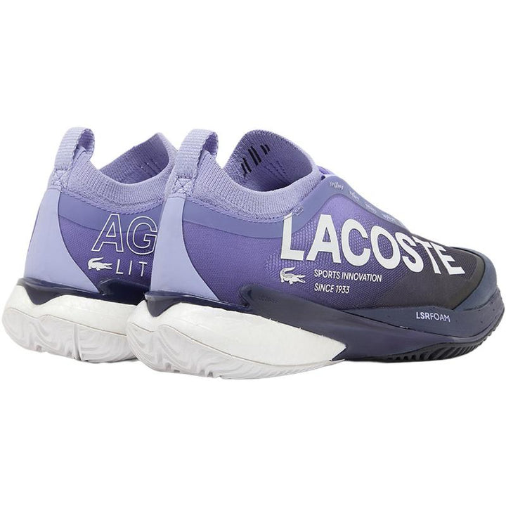 Zapatillas de Padel Lacoste AG-LT25 Lite Clay Purpura Azul Marino Mujer