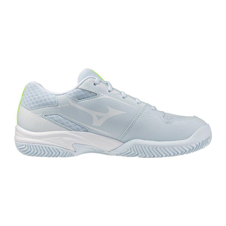 Zapatillas de Padel Mizuno Break Shot 5 Clay Azul Claro Blanco Fluor Mujer