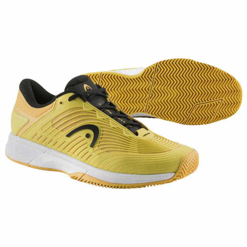 Zapatillas de Padel Head Revolt Pro 4.5 Clay Banana Negro