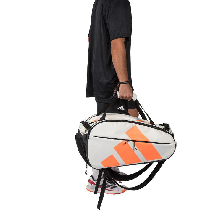 Paletero Adidas Multigame 3.5 Blanco Tiza Naranja