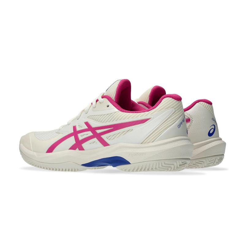 Zapatillas de Padel Asics Game FF Clay Crema Rosa Brillante Mujer