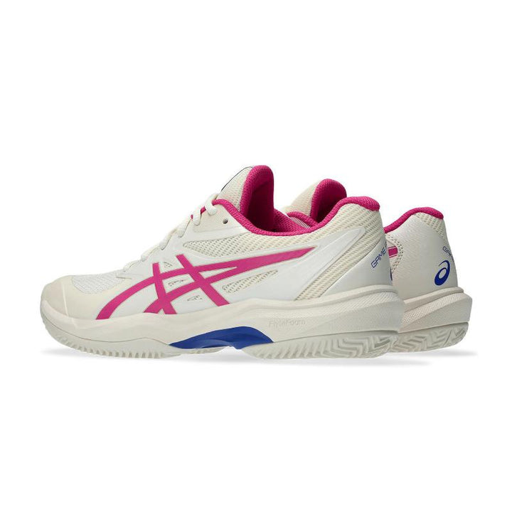 Zapatillas de Padel Asics Game FF Clay Crema Rosa Brillante Mujer
