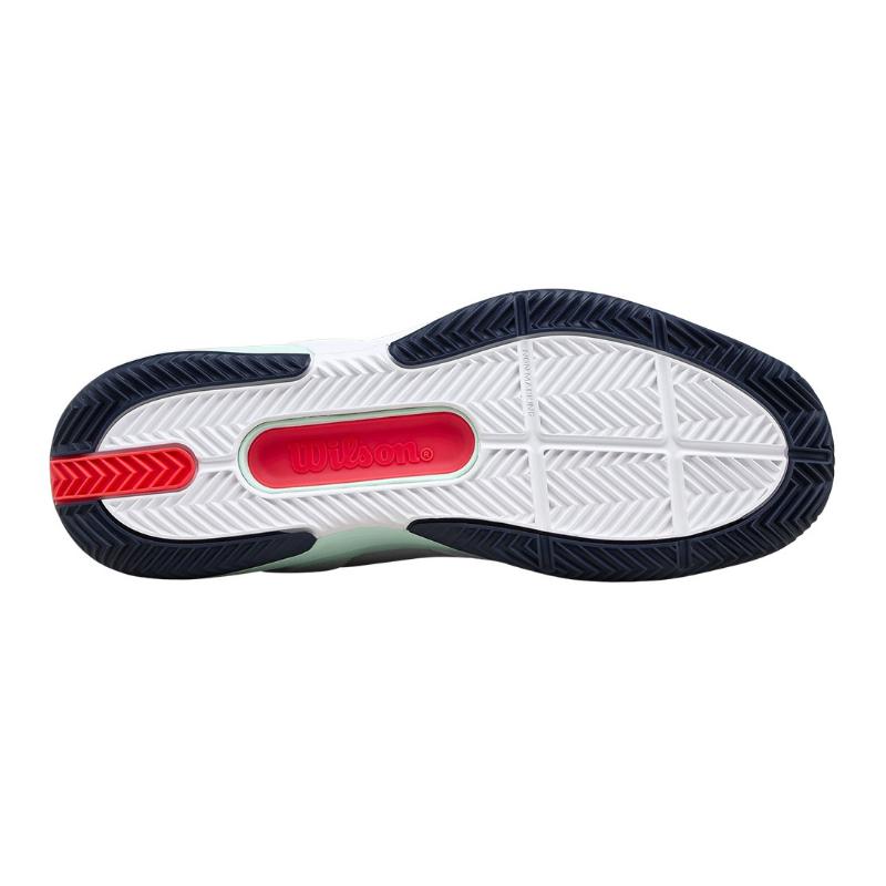 Zapatillas de Padel Wilson Rush Pro 5 Clay Blanco Aguamarina