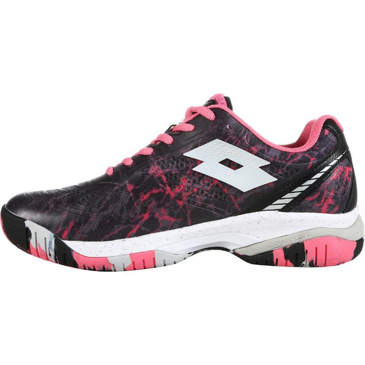 Zapatillas de Pádel de Pádel Lotto Superrapida 200 IV Negro Fucsia Mujer