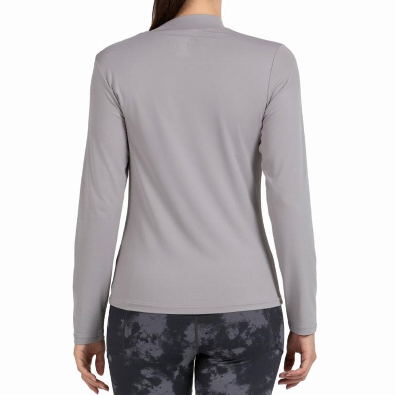 Camiseta Manga Larga Bullpadel Beldo Humo Mujer