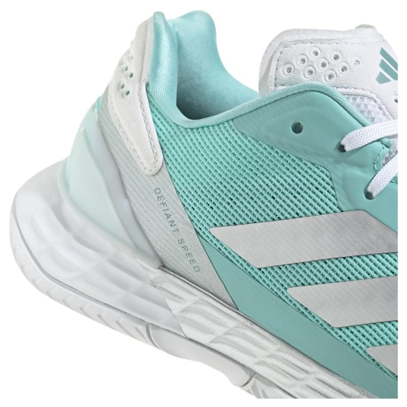 Zapatillas de Padel Adidas Defiant Speed 2 Azul Aqua Plata Mujer