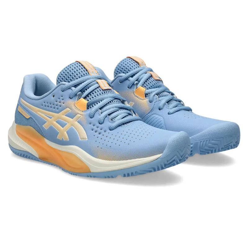 Zapatillas de Padel Asics Gel Challenger 15 Padel Azul Stone Naranja Mujer