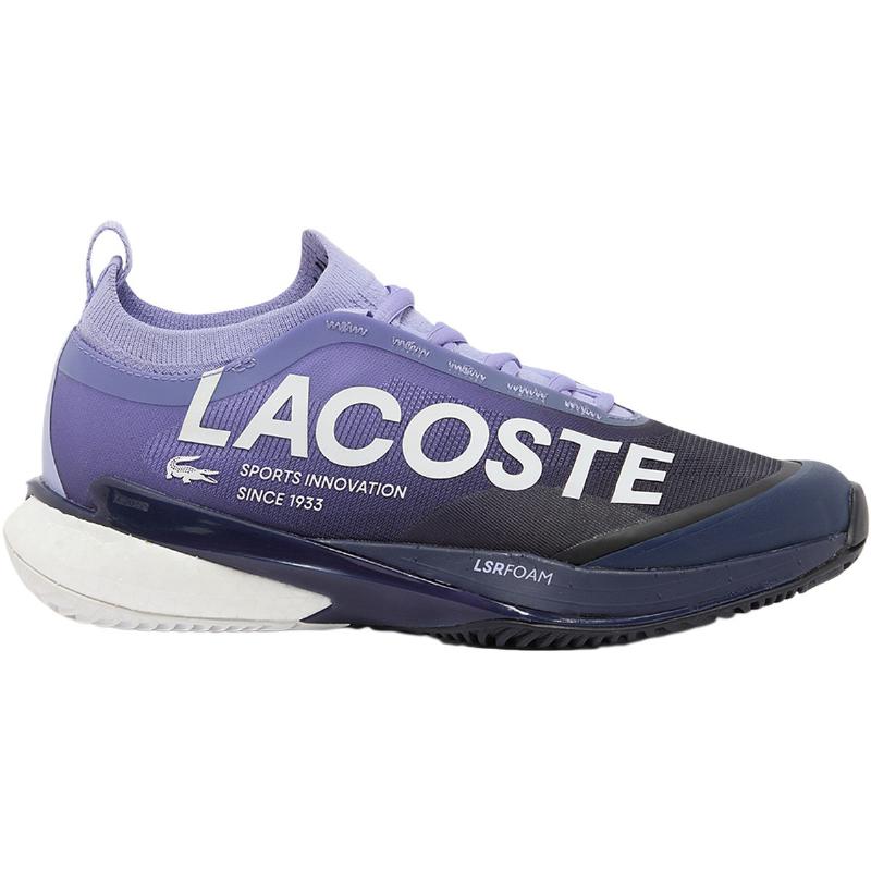 Zapatillas de Padel Lacoste AG-LT25 Lite Clay Purpura Azul Marino Mujer