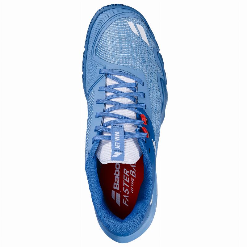 Zapatillas de Padel Babolat Jet Viva Azul Cielo Azul Petroleo