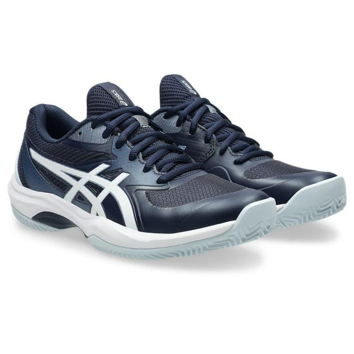 Zapatillas de Padel Asics Game FF Clay Azul Medianoche Blanco Mujer
