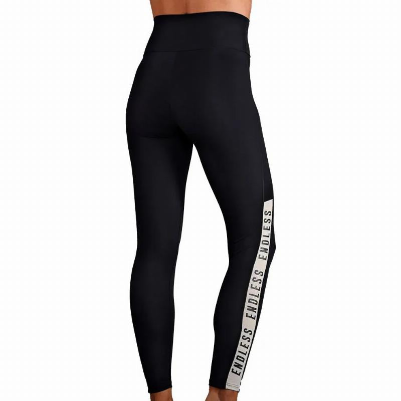 Mallas Endless Syncro Negro Dorado