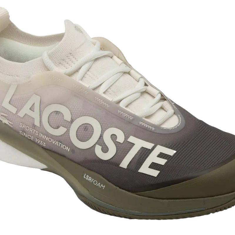 Zapatillas de Padel Lacoste AG-LT25 Lite Blanco Kaki Mujer