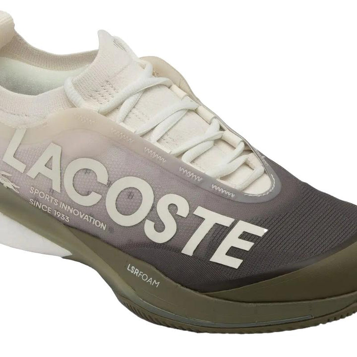 Zapatillas de Padel Lacoste AG-LT25 Lite Blanco Kaki Mujer