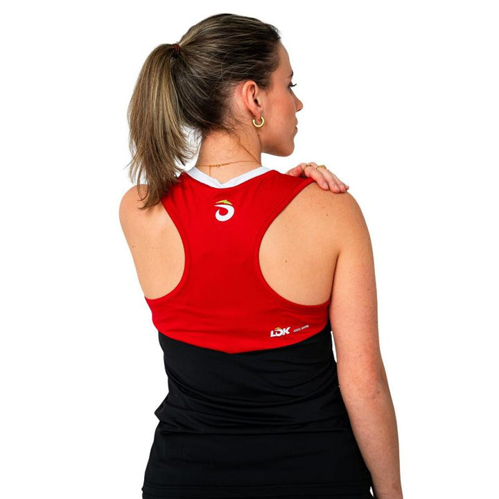 Camiseta Lok A1 Padel Wasatch Negro Mujer