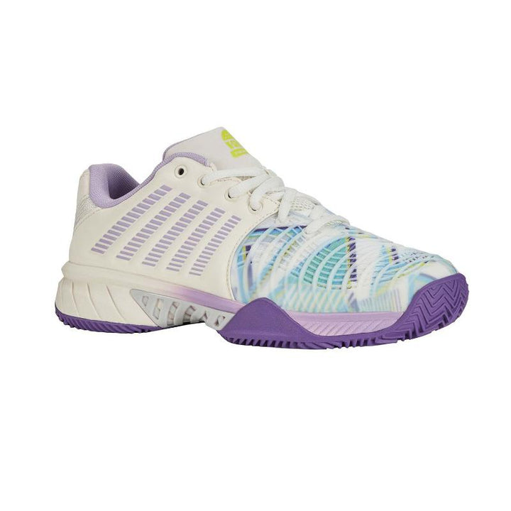 Zapatillas de Padel Kswiss Express Light 3 HB Padel Blanco Purpura Mujer