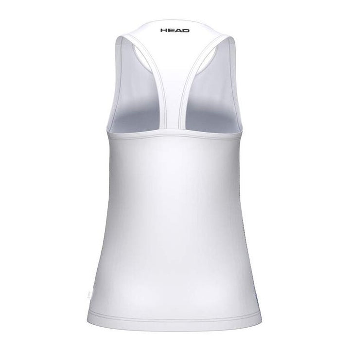 Camiseta Head Agility Blanco Naranja Mujer
