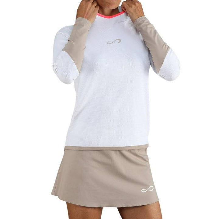 Sudadera Endless Breath Line Blanco Delave