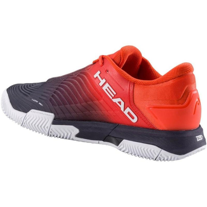 Zapatillas de Padel Head Revolt Pro 4.5 Clay Azul Oscuro Rojo
