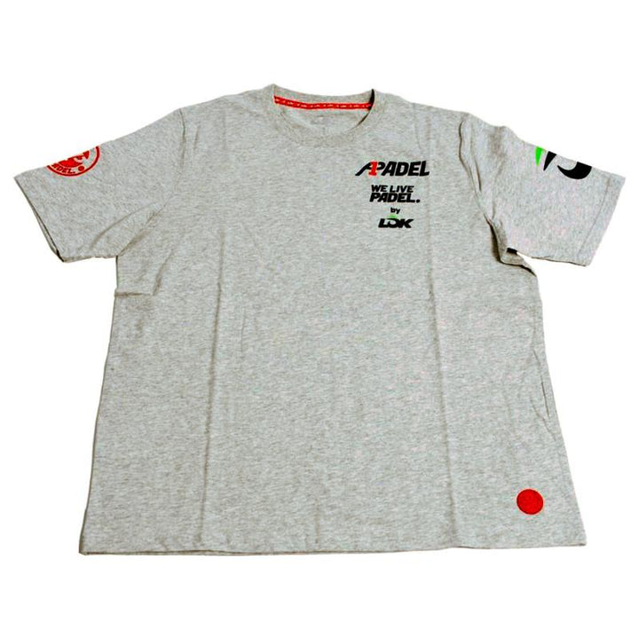 Camiseta Lok A1 Padel Bridger Gris Melange Mujer